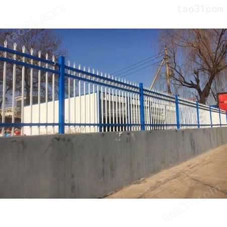 喷塑铸铁护栏院墙围栏铁艺护栏黑色锌钢栏杆定制