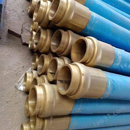 河津中联泵车输送3米胶管 双头5米80橡胶软管