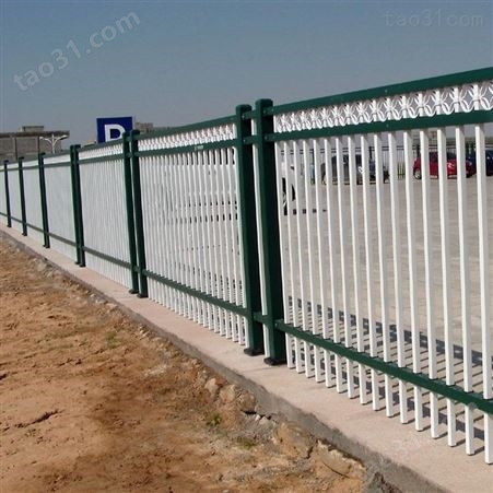 【冀林】哈尔滨锌钢围墙护栏 小区工厂围墙栏杆 铁艺栅栏现货