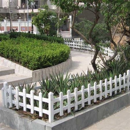 批发PVC塑钢护栏 pvc围栏 花园围栏护栏 定制草坪护栏