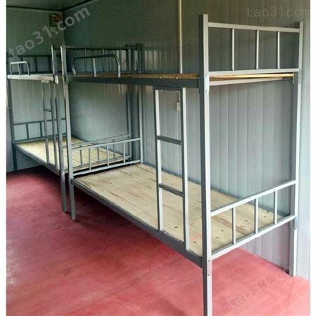 山西太原学生宿舍上下铺 双层床高低床加厚双层铁架子床生产批发