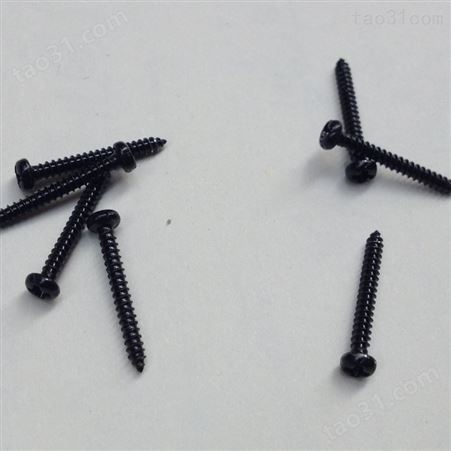 新款黑色不锈钢圆头自攻螺丝生产厂家 304黑色螺丝 不锈钢标准