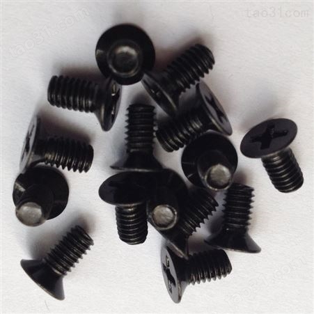 安徽黑色不锈钢平头螺丝 耐湿热黑锌螺丝  品种全