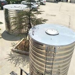 消防箱泵一体化给水设备 不锈钢圆形水箱 高层建筑用 现场拼接