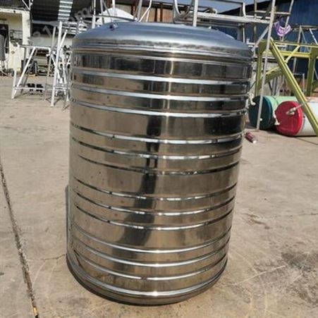 不锈钢圆形保温水箱 大容量储水 卫生方形白钢薄皮水罐