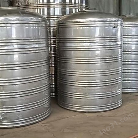 不锈钢圆形保温水箱 大容量储水 卫生方形白钢薄皮水罐