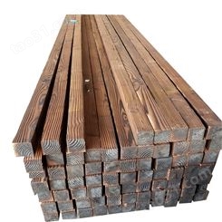 邦皓木业碳化木木板火烧木条炭化木户外木材