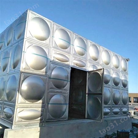 厂家供应 不锈消防水箱 方形 拼装组合冲压板 304不锈钢材质水箱 可以定制