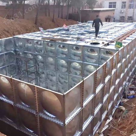中胜 不锈钢方形水箱 可定制 泡沫压模板组合 不锈钢 卧式保温水箱