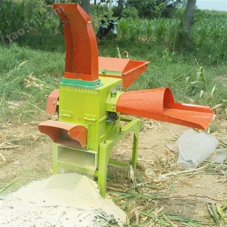 小型多功能秸秆铡草机直销 畜牧养殖业机械设备 干湿两用多功能铡草机
