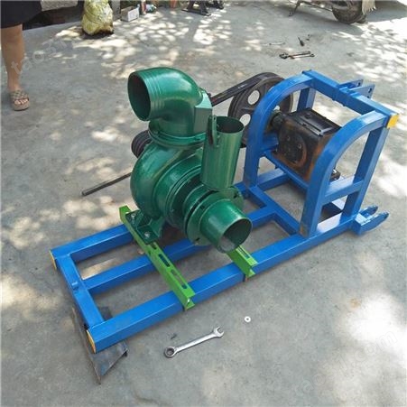 大流量防汛排涝泵 手推式柴油机水泵 拖拉机轴传动喷灌泵