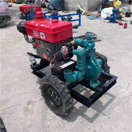 移动式柴油抽水机 拖拉机悬挂高扬程泵 电机款4寸抽粪泵
