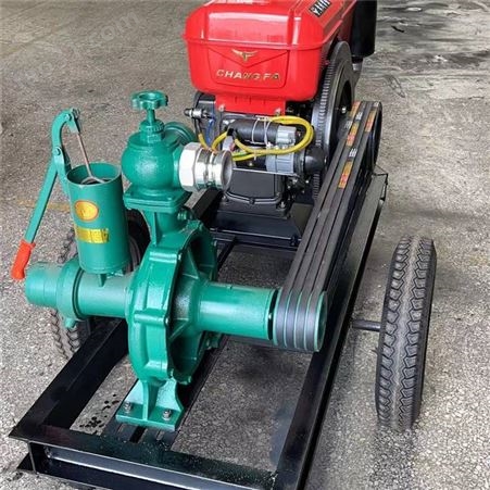 柴油机带高扬程喷灌泵 8寸压井水泵 灌溉排涝抽水机