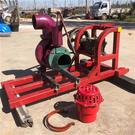 柴油机带高扬程喷灌泵 8寸压井水泵 灌溉排涝抽水机