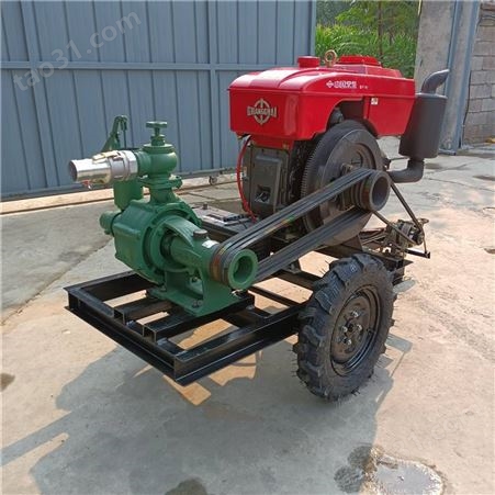 高扬程柴油喷灌机 拖拉机轴传动喷灌泵 抗旱抢险柴油抽水泵