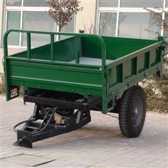 拖拉机牵引式转盘拖车 可定制重型钢材运输挂斗