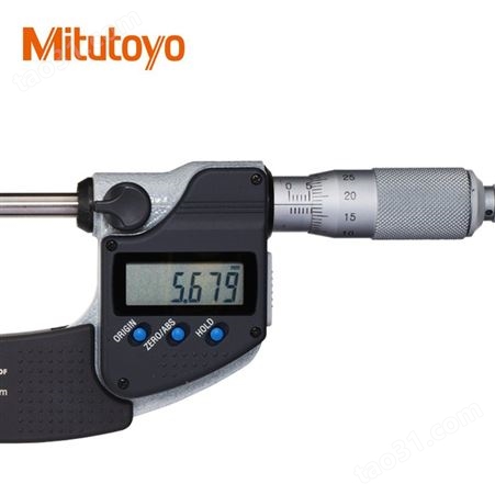 Mitutoyo日本三丰电子数显花键千分尺小头331-262-30外径千分尺25-50mm