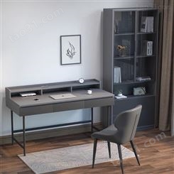 书桌现代简约电脑桌家用办公桌椅组合多功能笔记本写字台学习桌定制家具厂