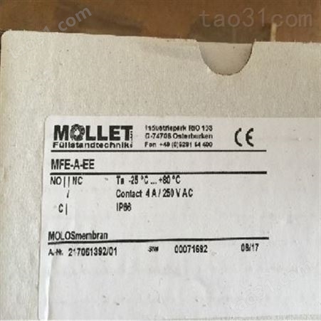 MOLLET料位计 MOLLET薄膜液位监视器 MOLLET指示器 MOLLET智能联轴器 MOLLET阻旋料位计